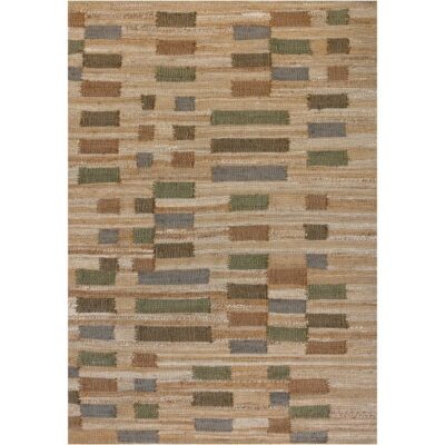 JUTE 1563-LT.BRN-N.WHITE-G.RUST